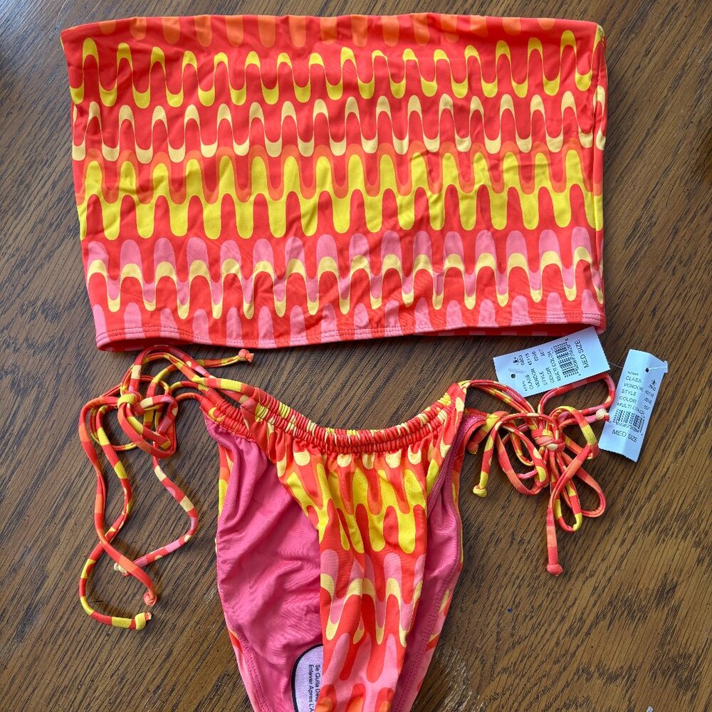 Bandeau Orange Bikini